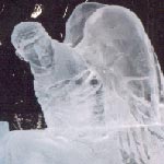 World Championship of Ice, 'Stairs to the sky - the fragment', Vladimir Kuraev, Alexei Sheboldaev , Alexandr Stozharov, h=7,5ì, 1999, the USA, Alaska
