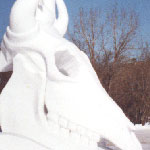Snow Sculpture Simposium Voyager, 'Kidnapping of Europe', h=4,5ì, participant diploma, 2001, Canada, Vinipec