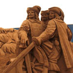 Германия, Бинц, март 2013, Международный фестиваль по скульптуре из песка. Автор Кураев.
&quotТри мушкетера"