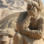 май 2013 Финляндия, Лапенранта. Международный фестиваль по скульптуре из песка.
тема и название 'Эпос калевала' автор: Кураев