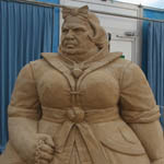 апрель 2015 Узедом. Германия. Международный фестиваль по скульптуре из песка. 'Мачеха' - автор Кураев.